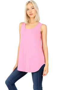 *FINAL SALE* Sleeveless Round Hem Tank