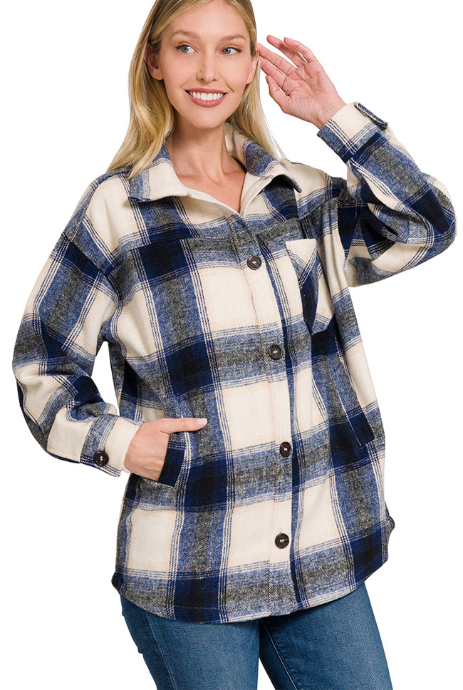 Plaid 'LYNNIE' Shacket