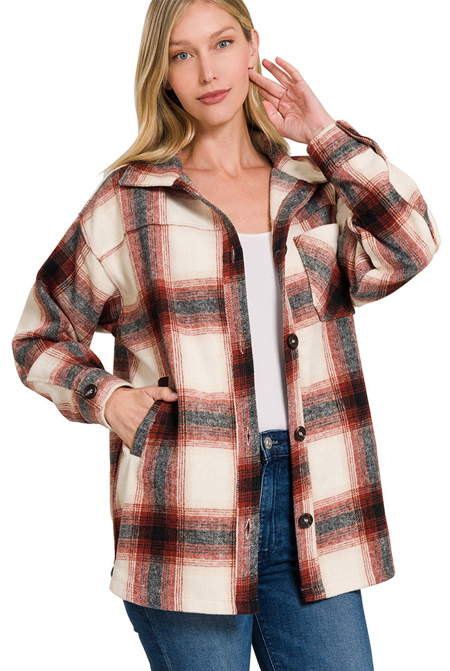 Plaid 'LYNNIE' Shacket