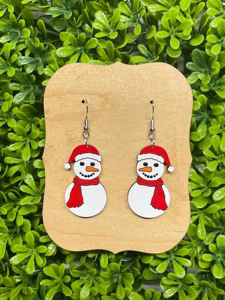 Snowman Holiday Earring
