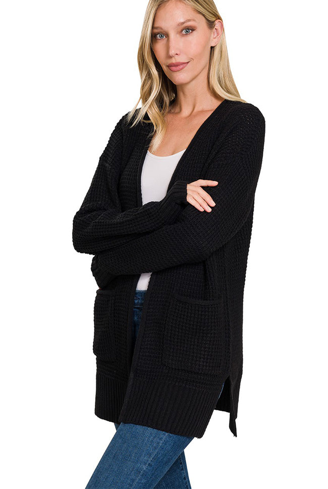 Waffle 'JENNA' Cardigan