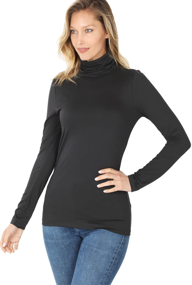 *FINAL SALE* Basic 'Simonetta' Mock Neck Top