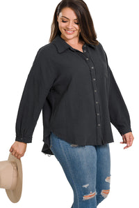 GIANETTA Raw Edge Shirt