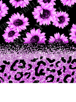 Purple Floral w/Glitter
