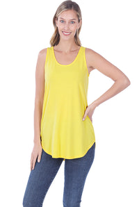 *FINAL SALE* Sleeveless Round Hem Tank